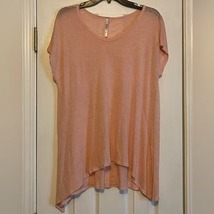 Boutique brand peachy stripe top